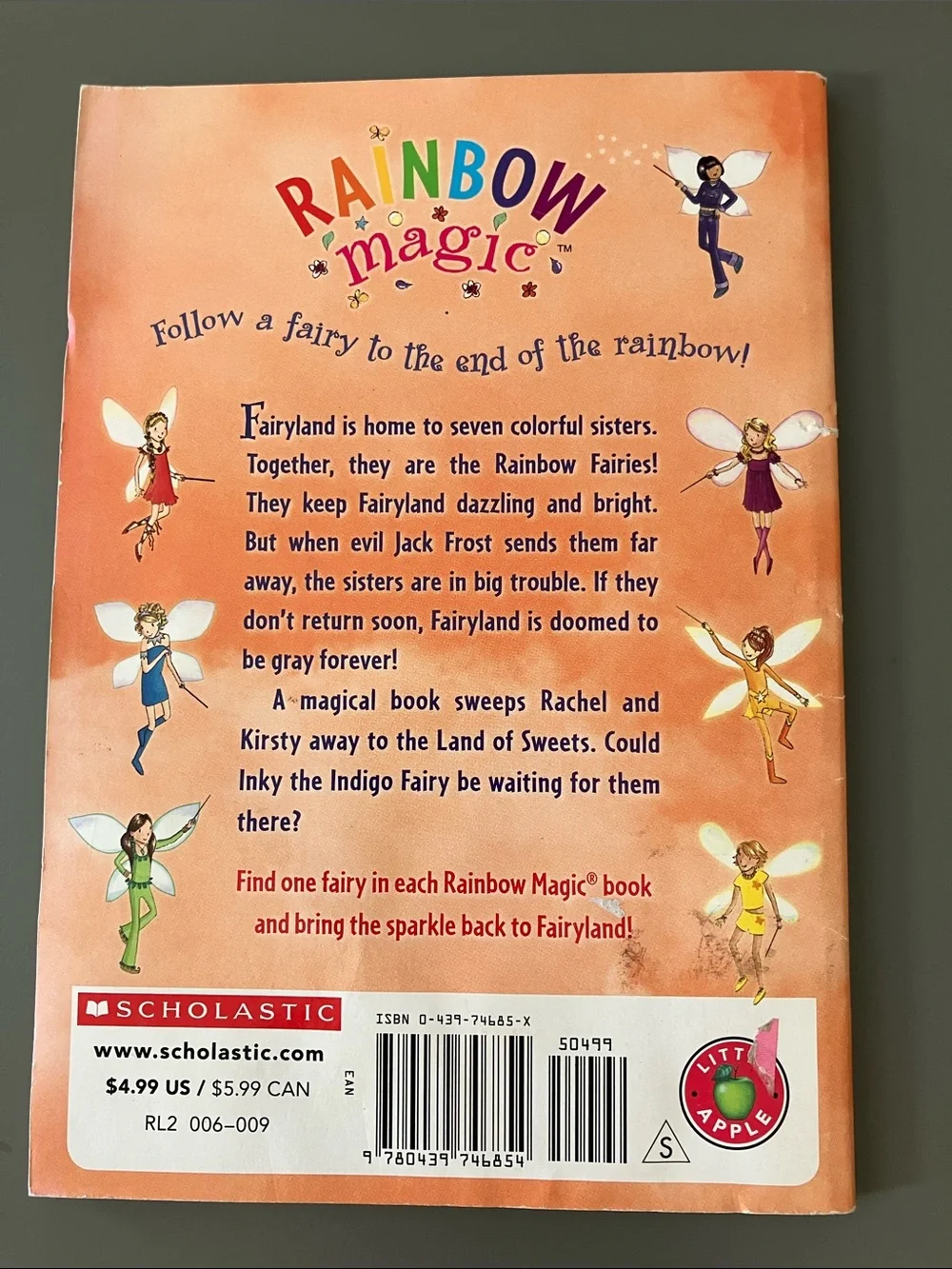 Rainbow Magic Fairy Book Set - Green, Yellow, Orange, Blue